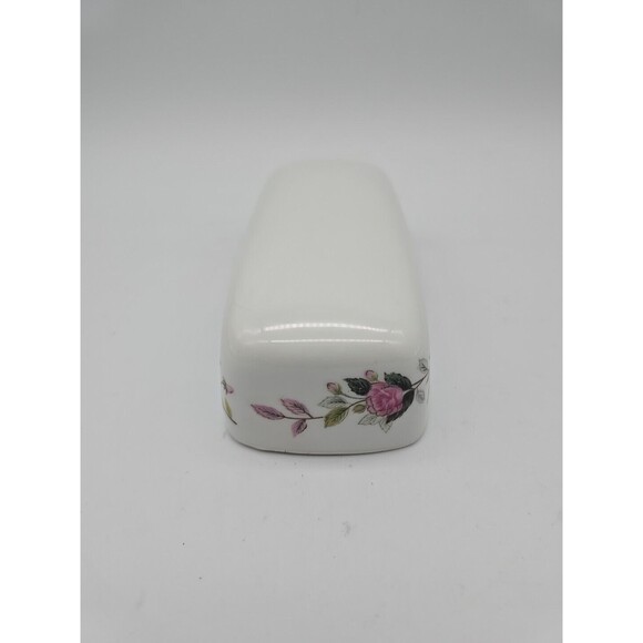 Vintage Butter Dish "LID ONLY" Pink Roses Ceramic Stoneware - Picture 4 of 10